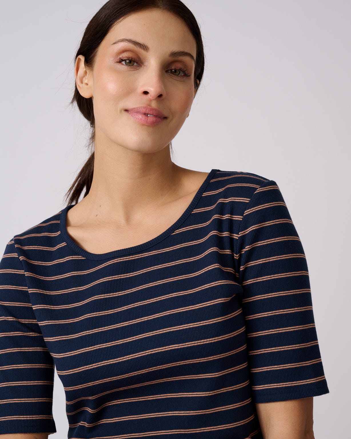 Ribbed Stripe T-shirt 