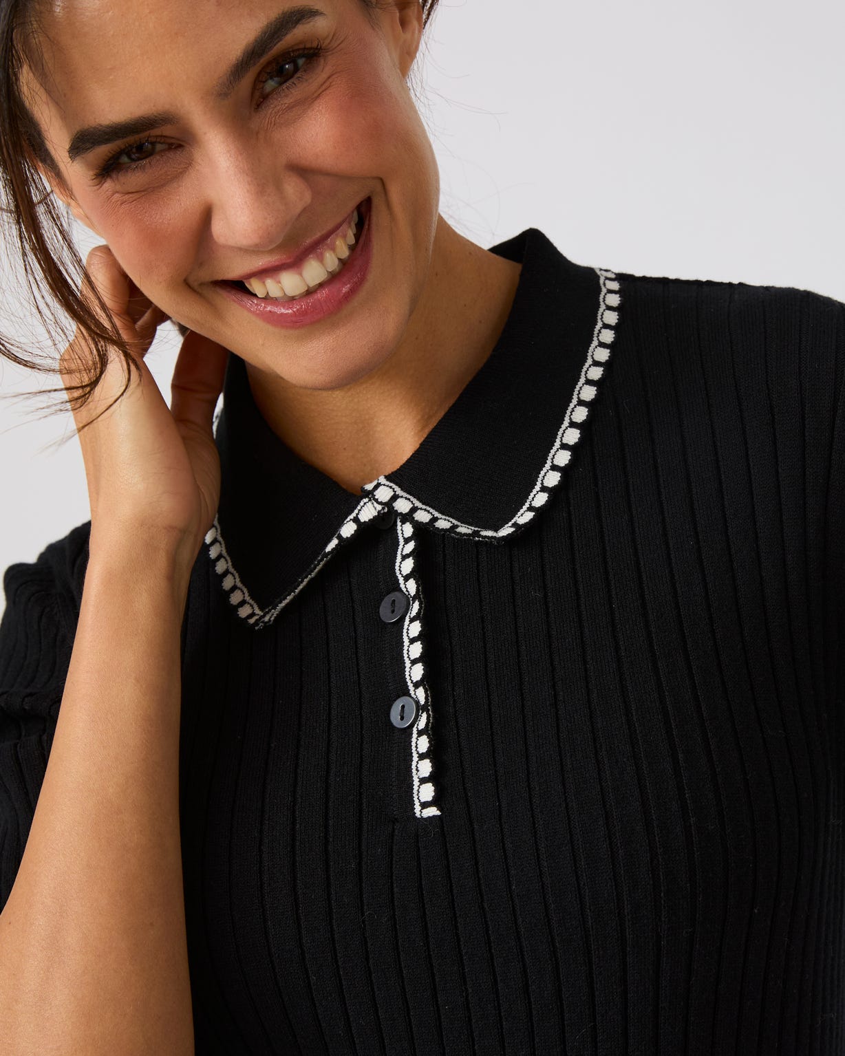 Rib Polo Jumper 