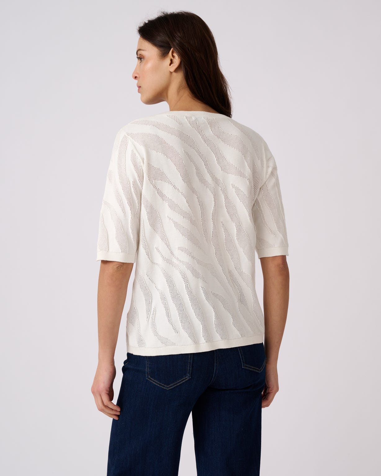 Zebra Pointelle Jumper 