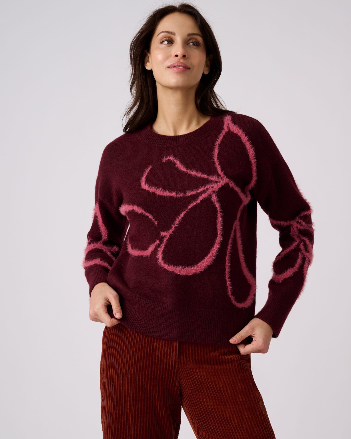 Intarsia Flower Jumper 