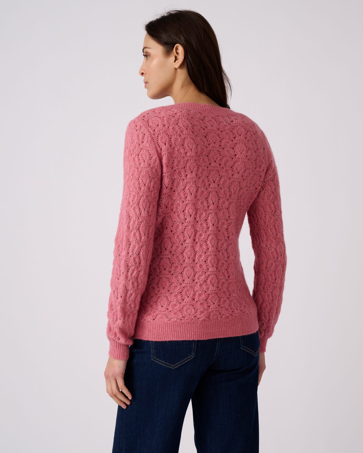 Pointelle Wool Blend Jumper 
