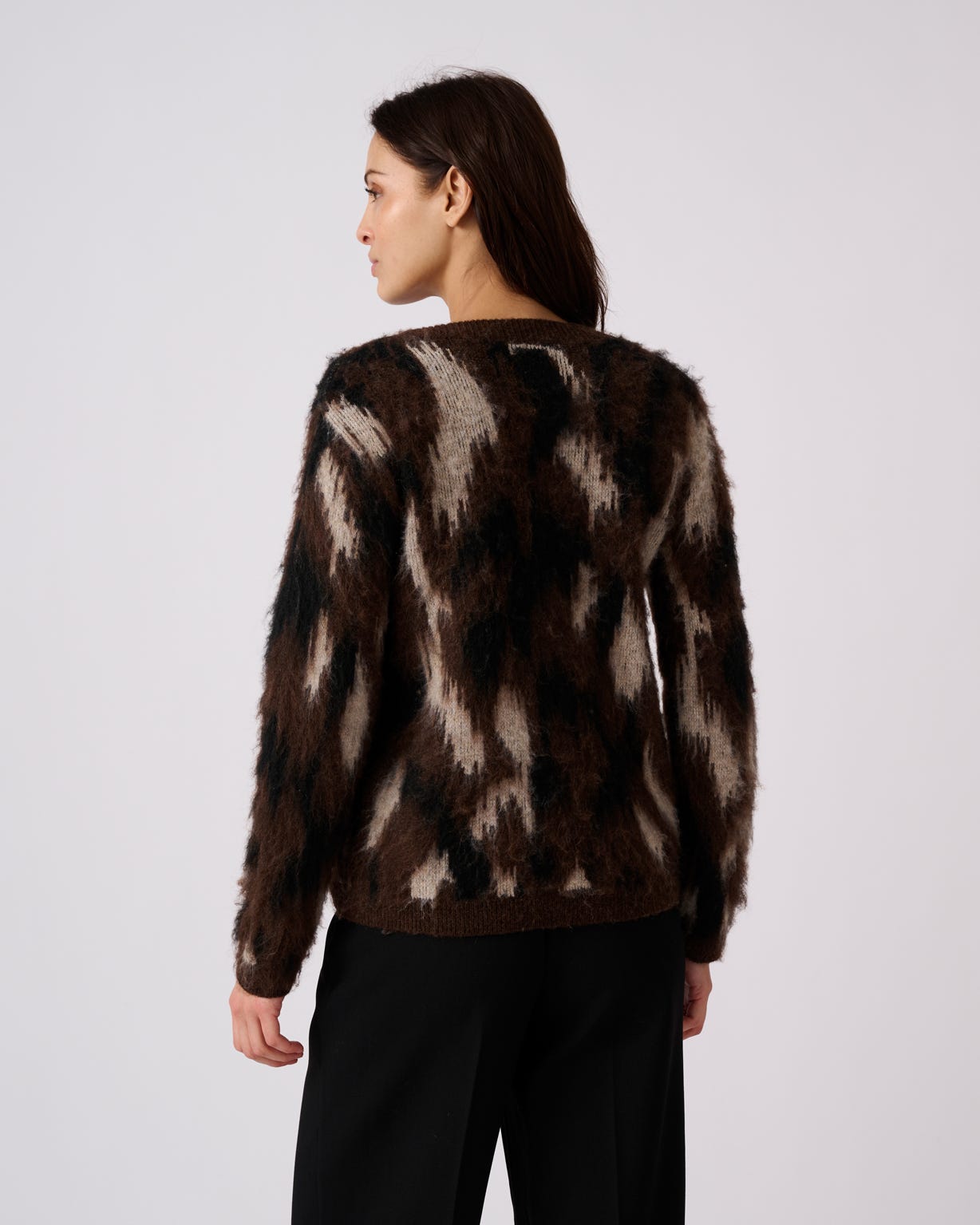 Fluffy Jacquard Jumper 