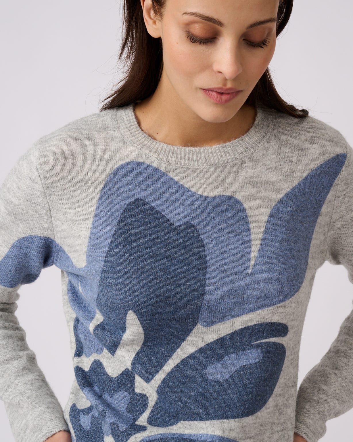 Flower Print Sweater 
