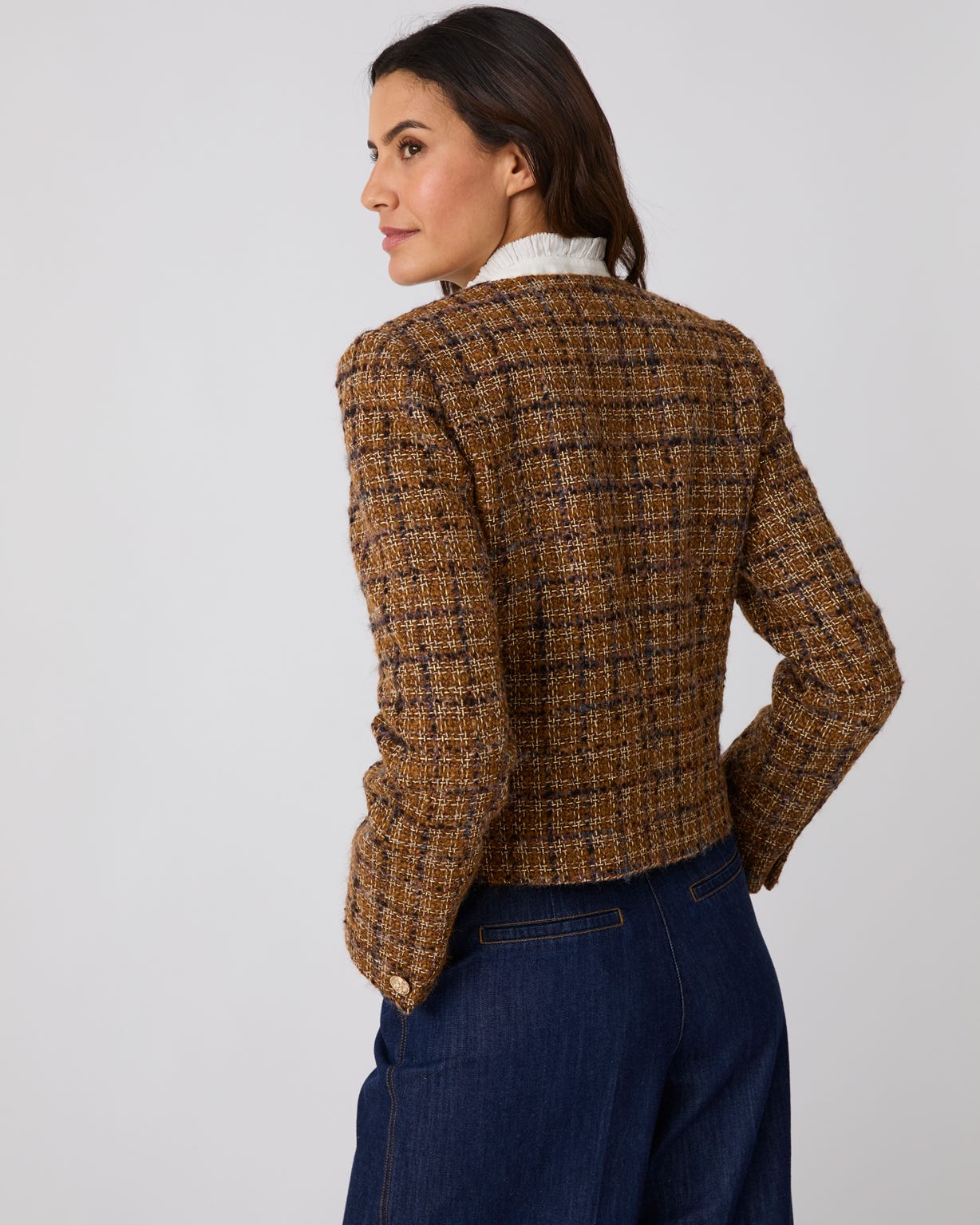 Tweed Wool Blend Jacket 