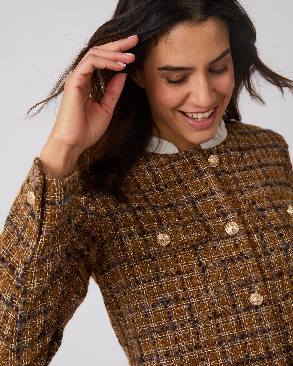 Tweed Wool Blend Jacket 