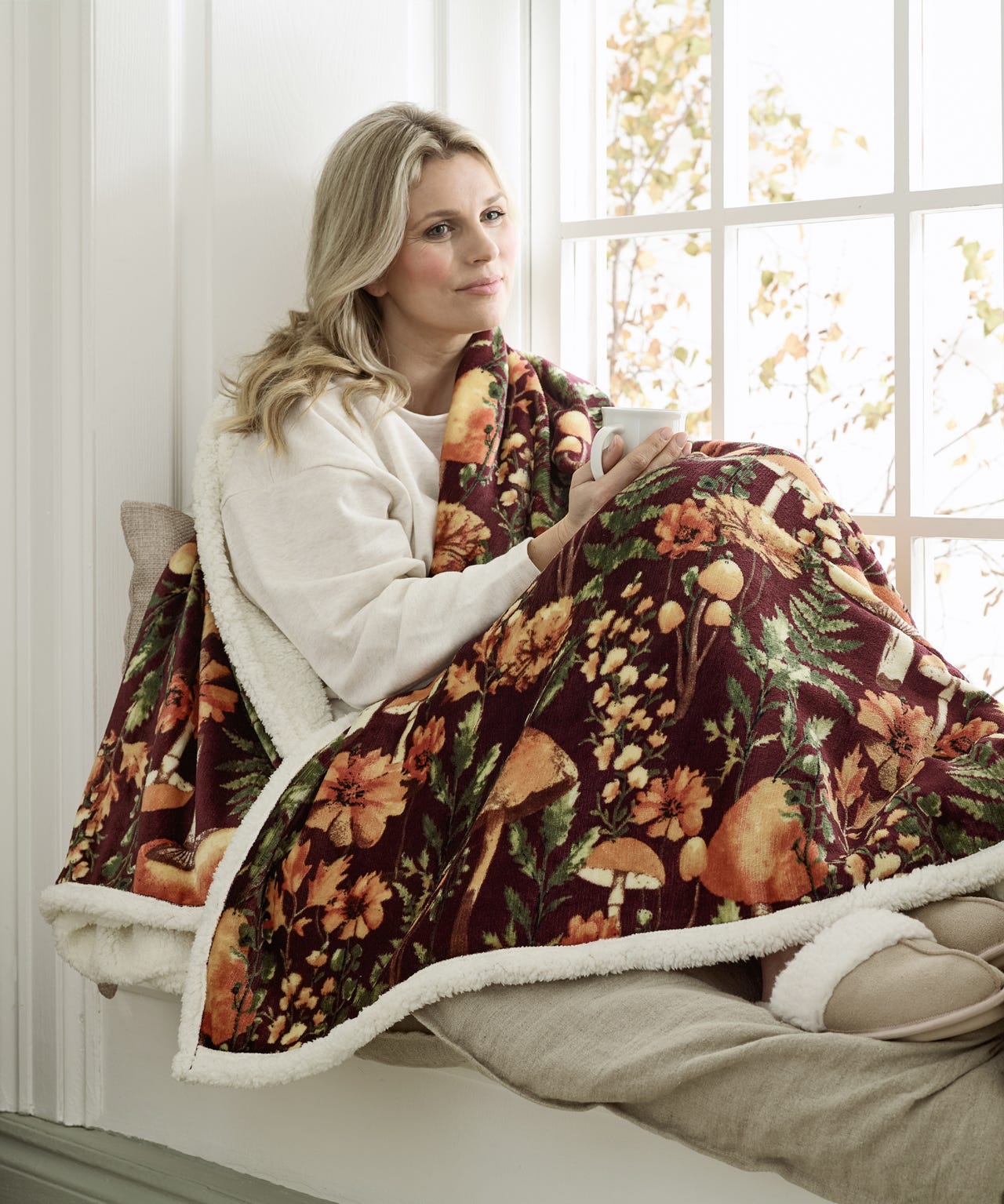 Deyongs Heated Mushrooms Throw