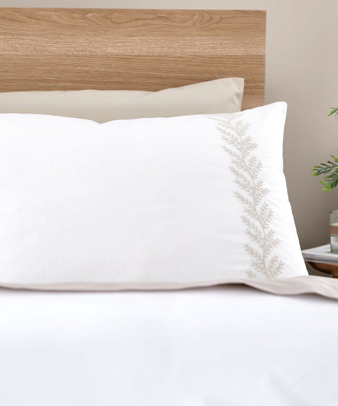 Bianca Embroidery Leaf Duvet Set  