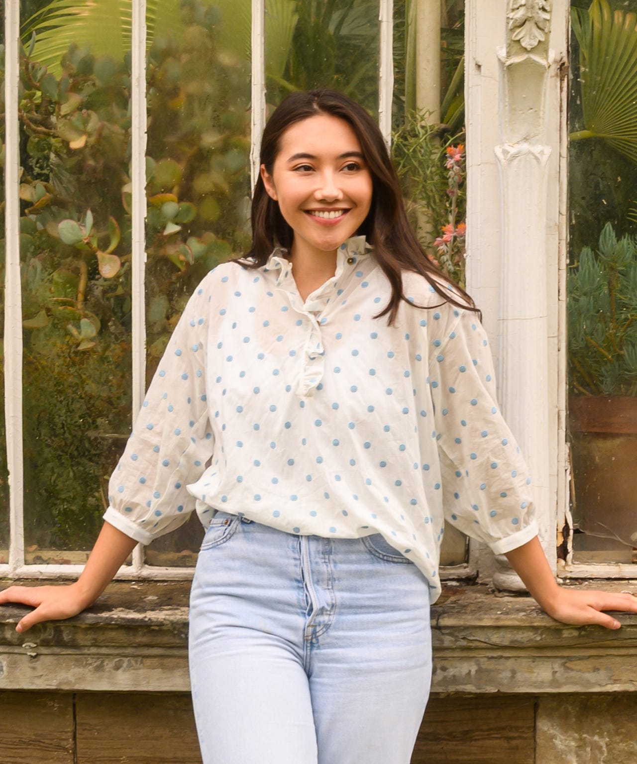 Lighthouse - Thea Cotton Blouse