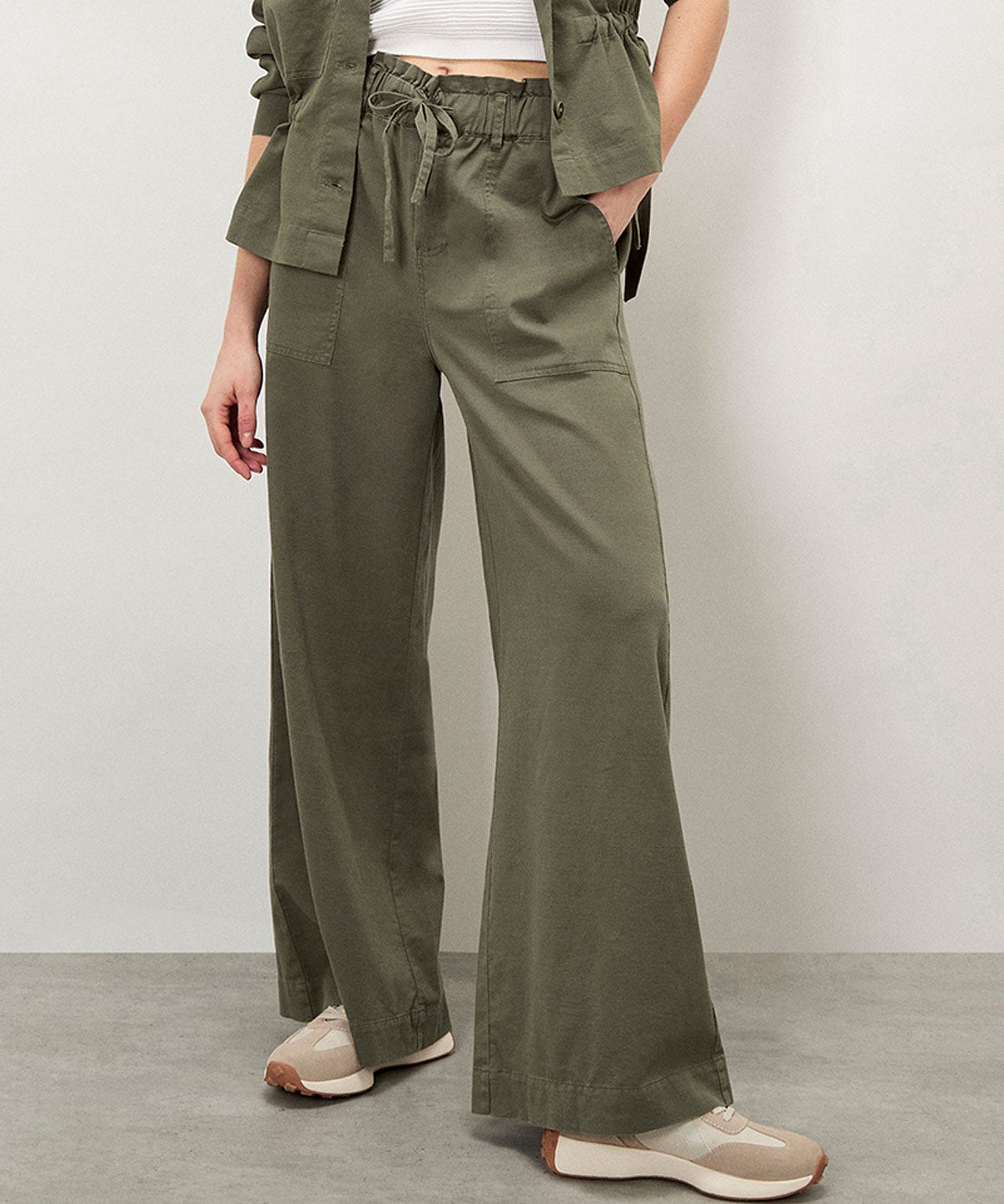 Apricot Wide Leg Trouser