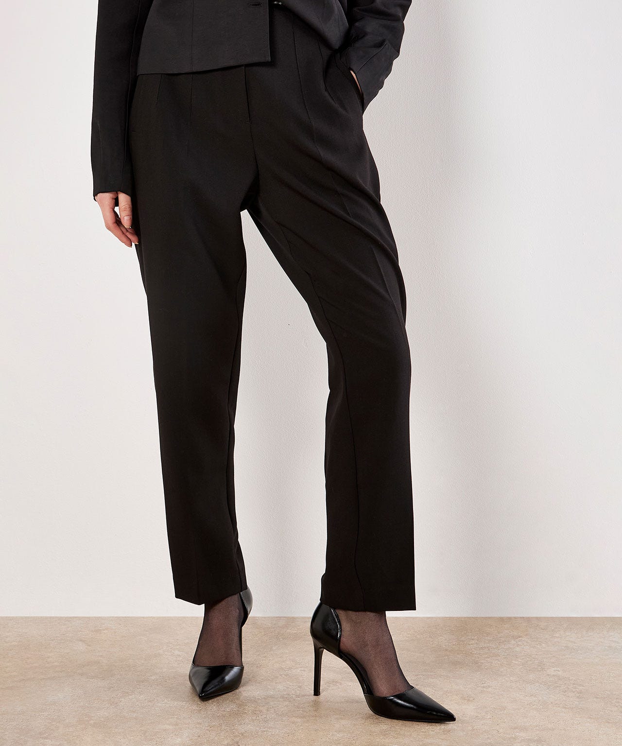 Apricot Tapered Tailored Trousers