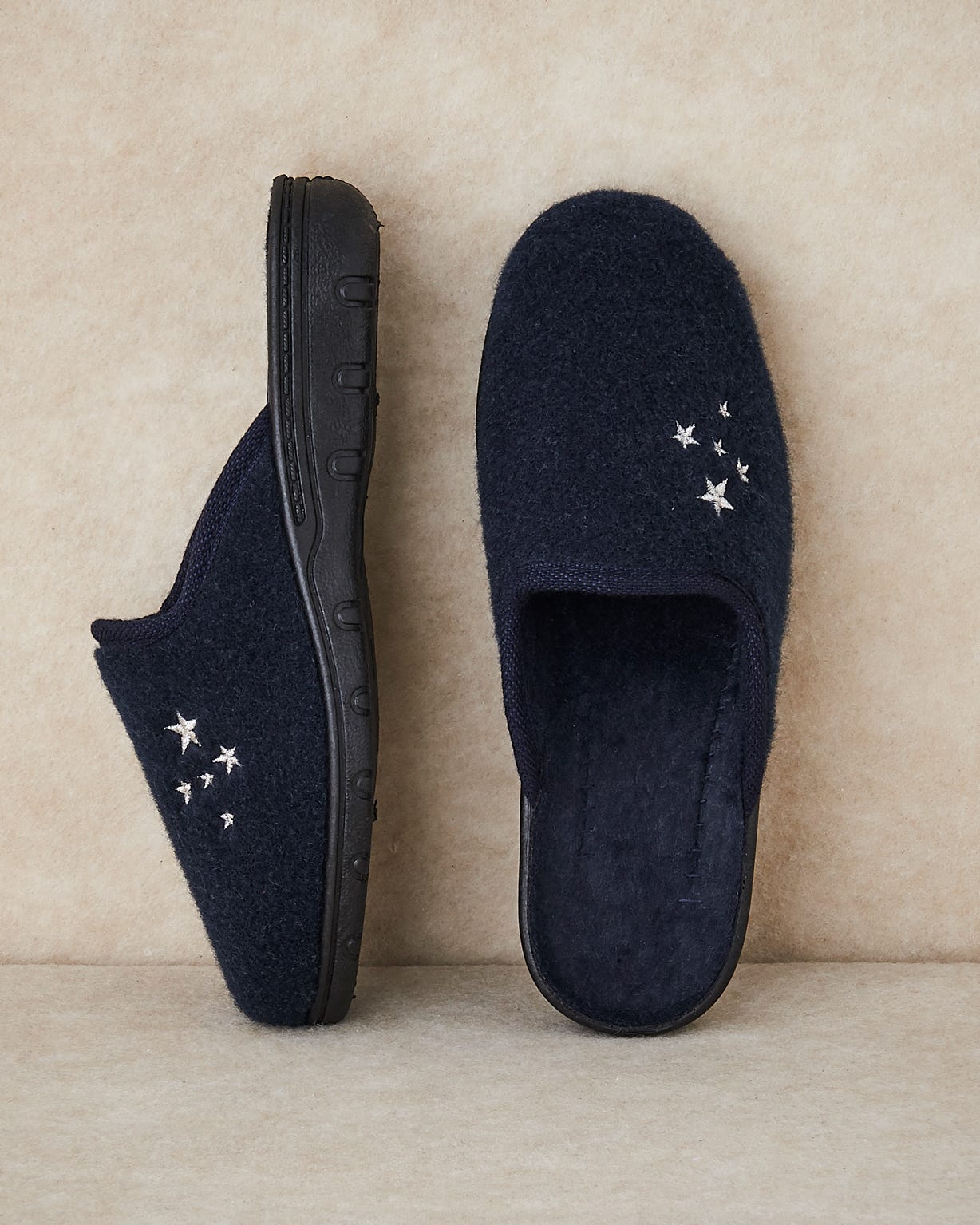 Embroidered Mule Slipper 