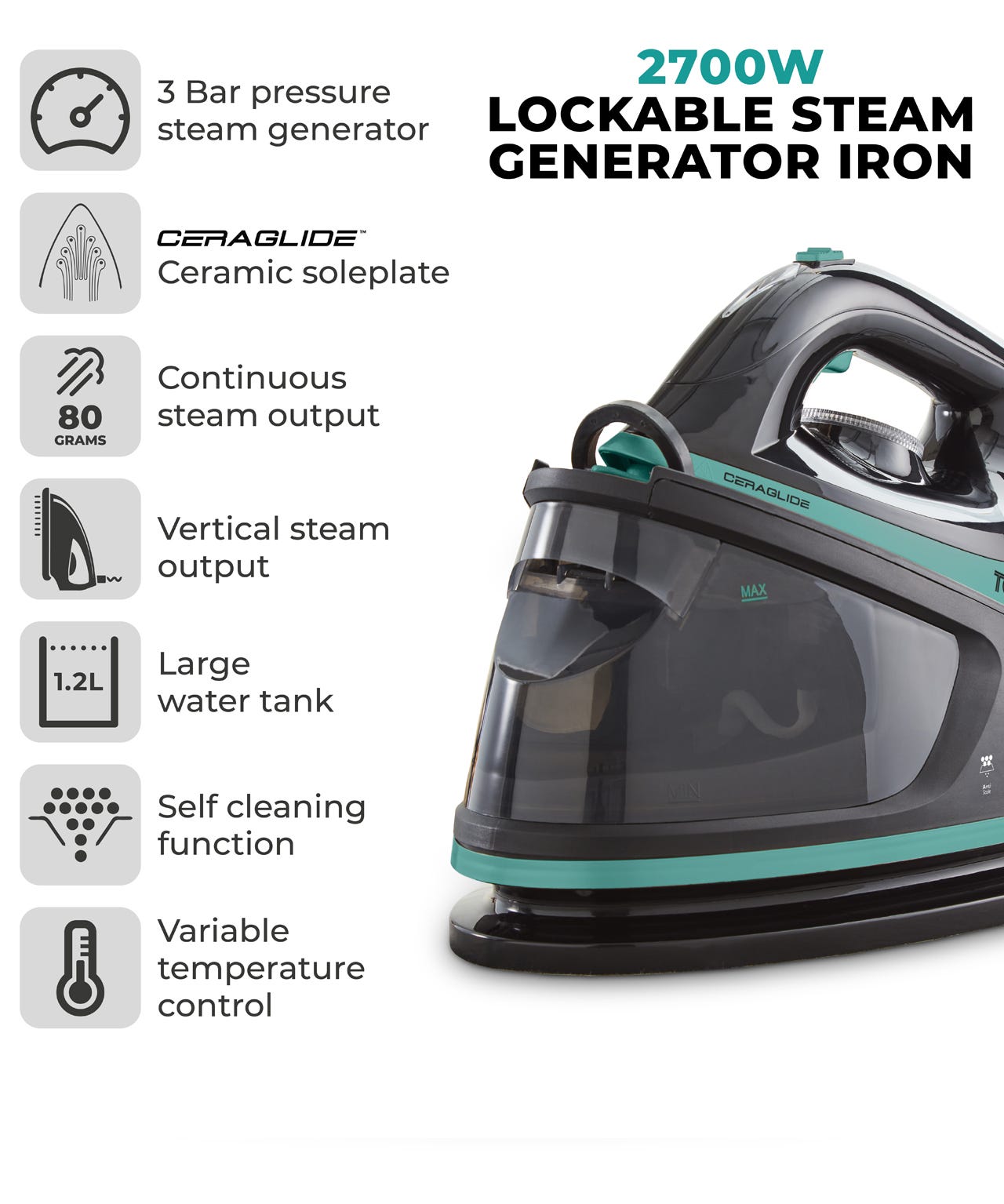 Ceraglide Steam Iron 