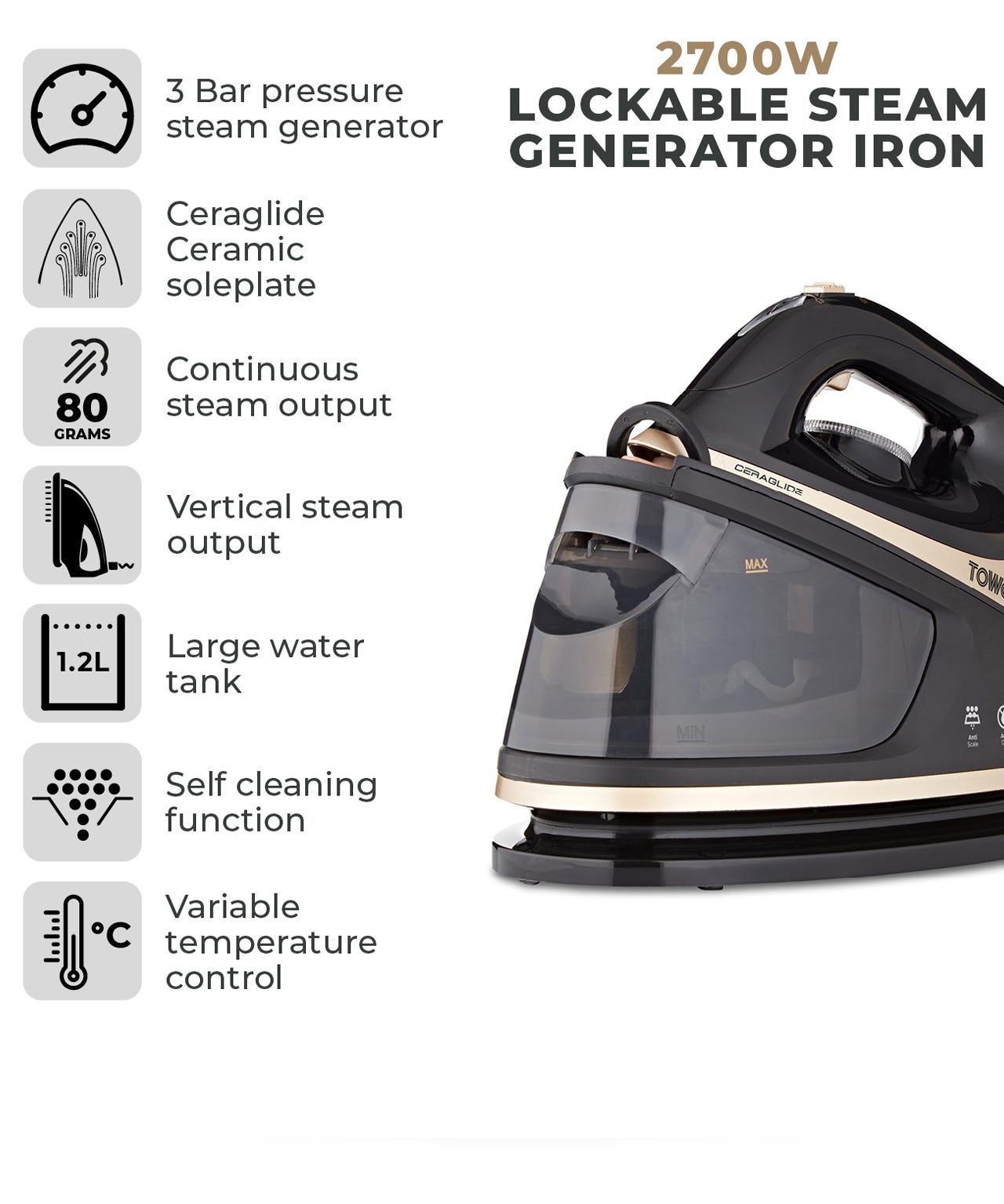 Ceraglide Steam Iron 