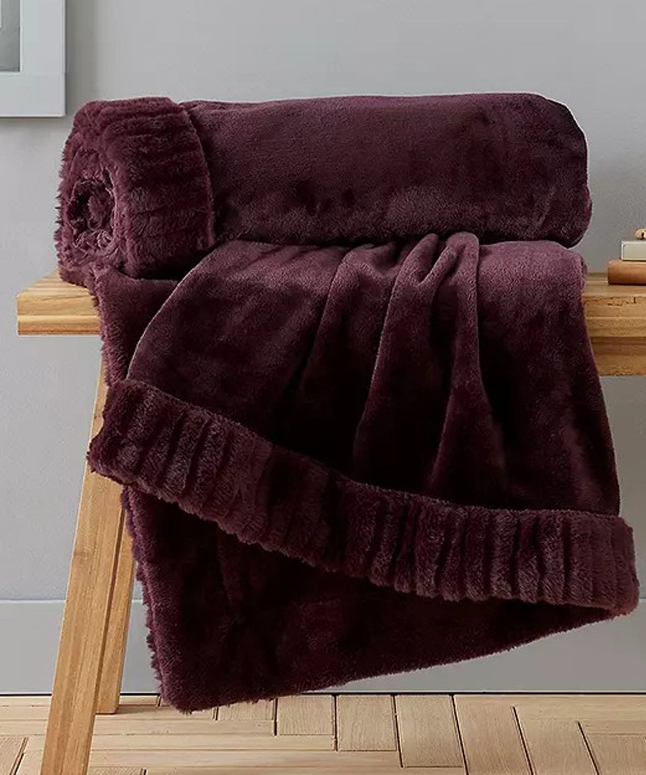 Velvet & Faux Fur Throw