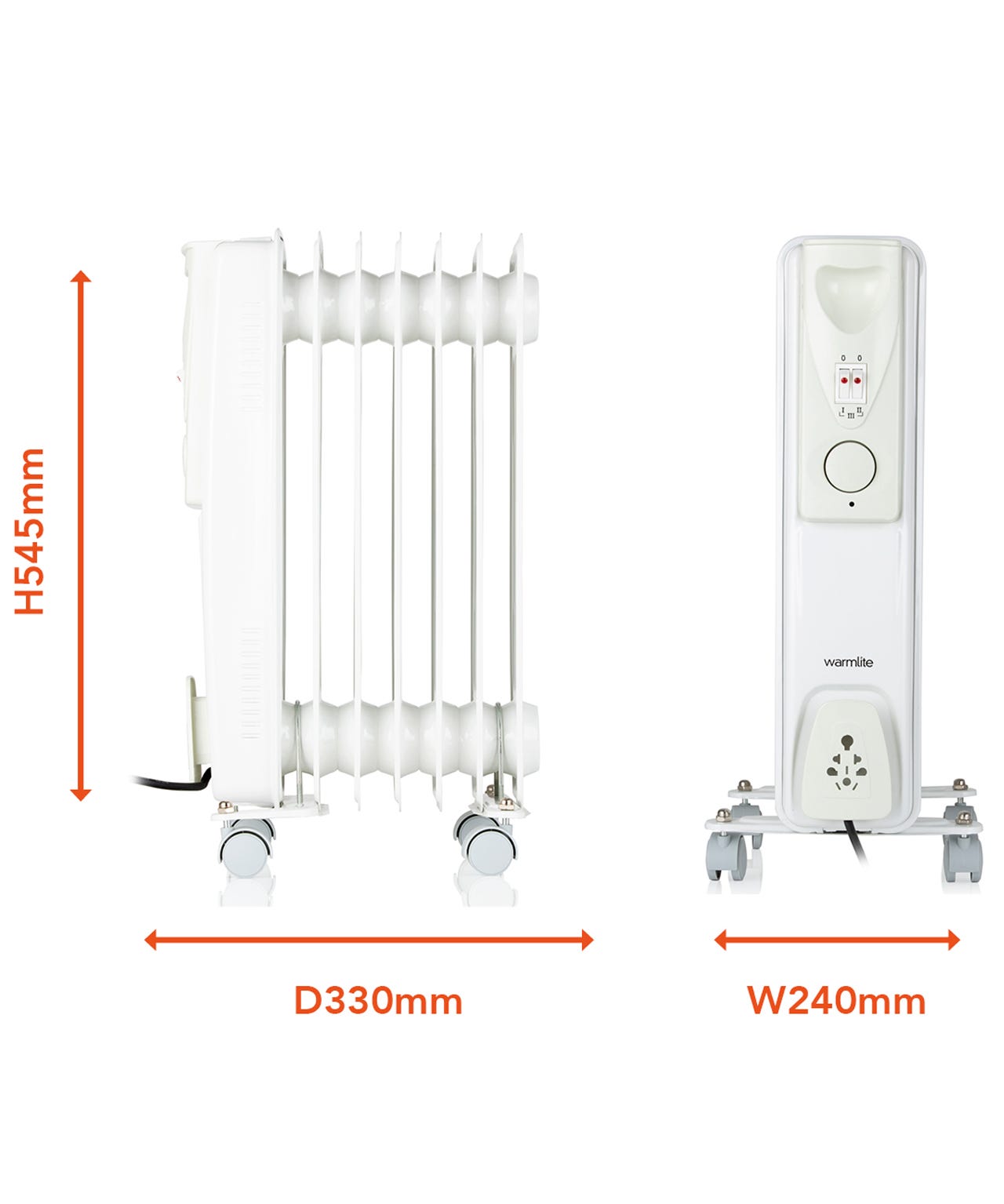 Warmlite 1500W Oil Filled Radiator 