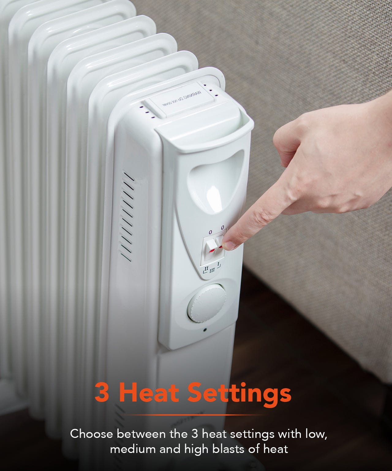 Warmlite 1500W Oil Filled Radiator 