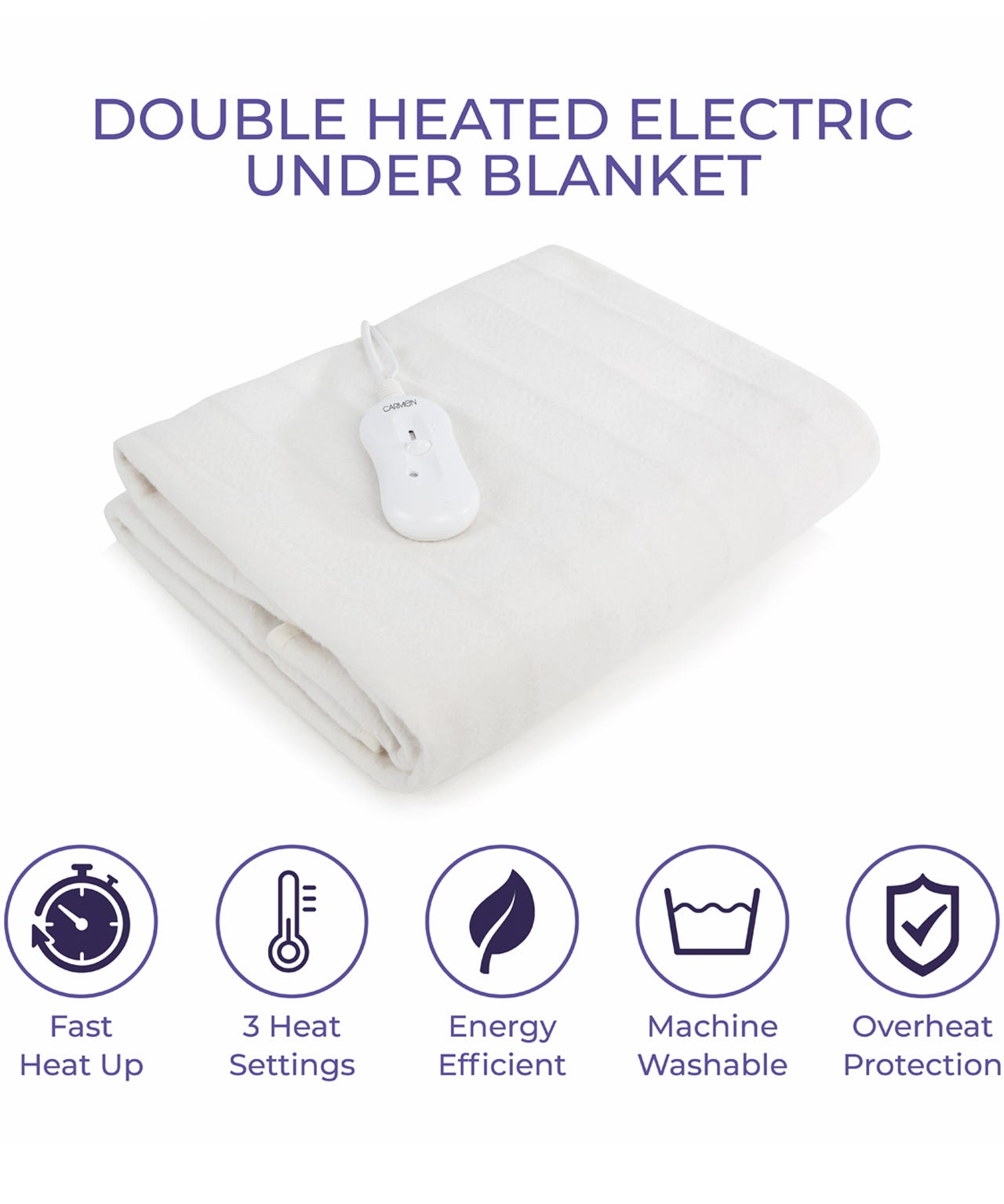 Carmen Heated Electric Blanket 