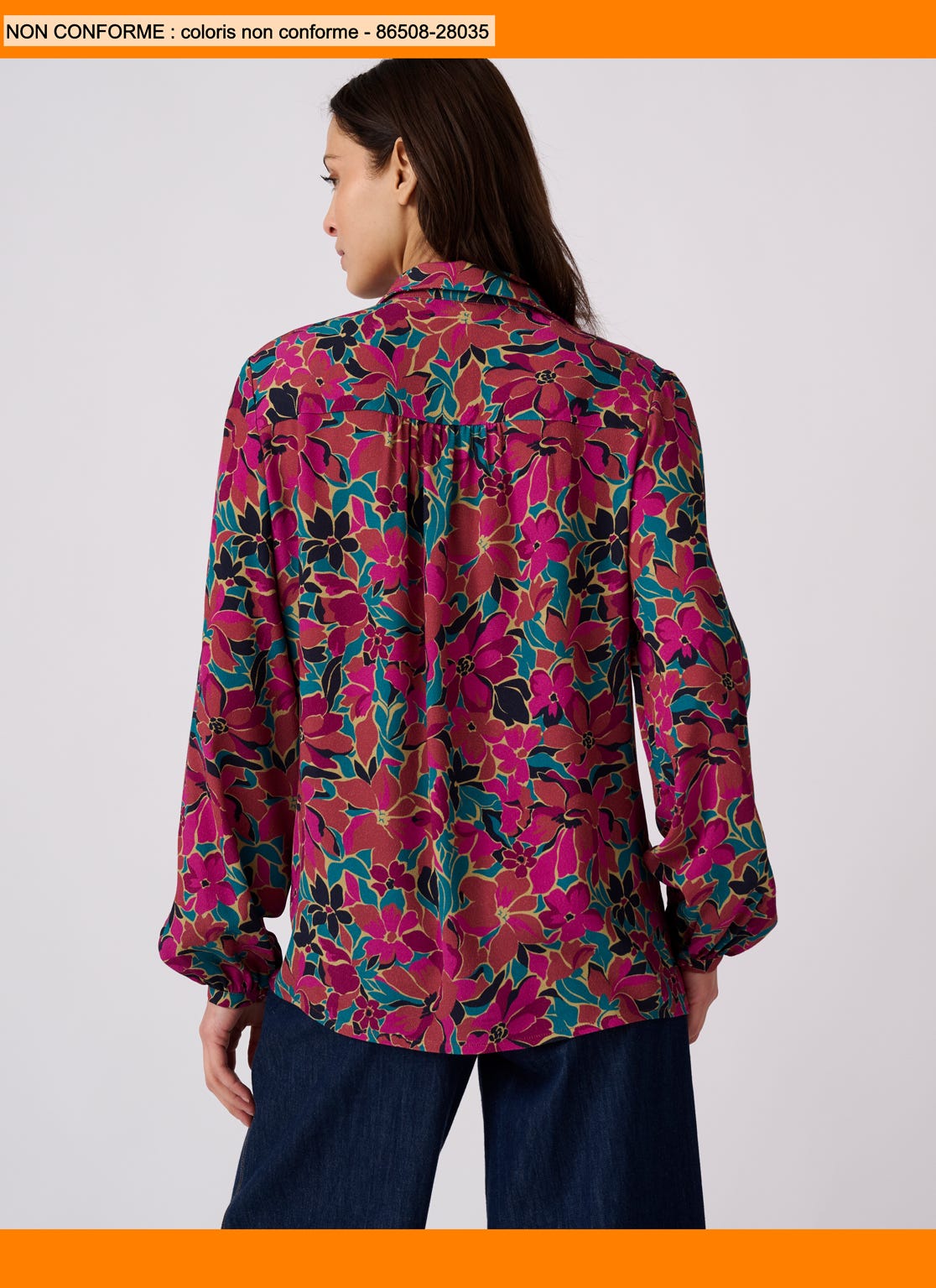 Printed Crêpe Shirt 