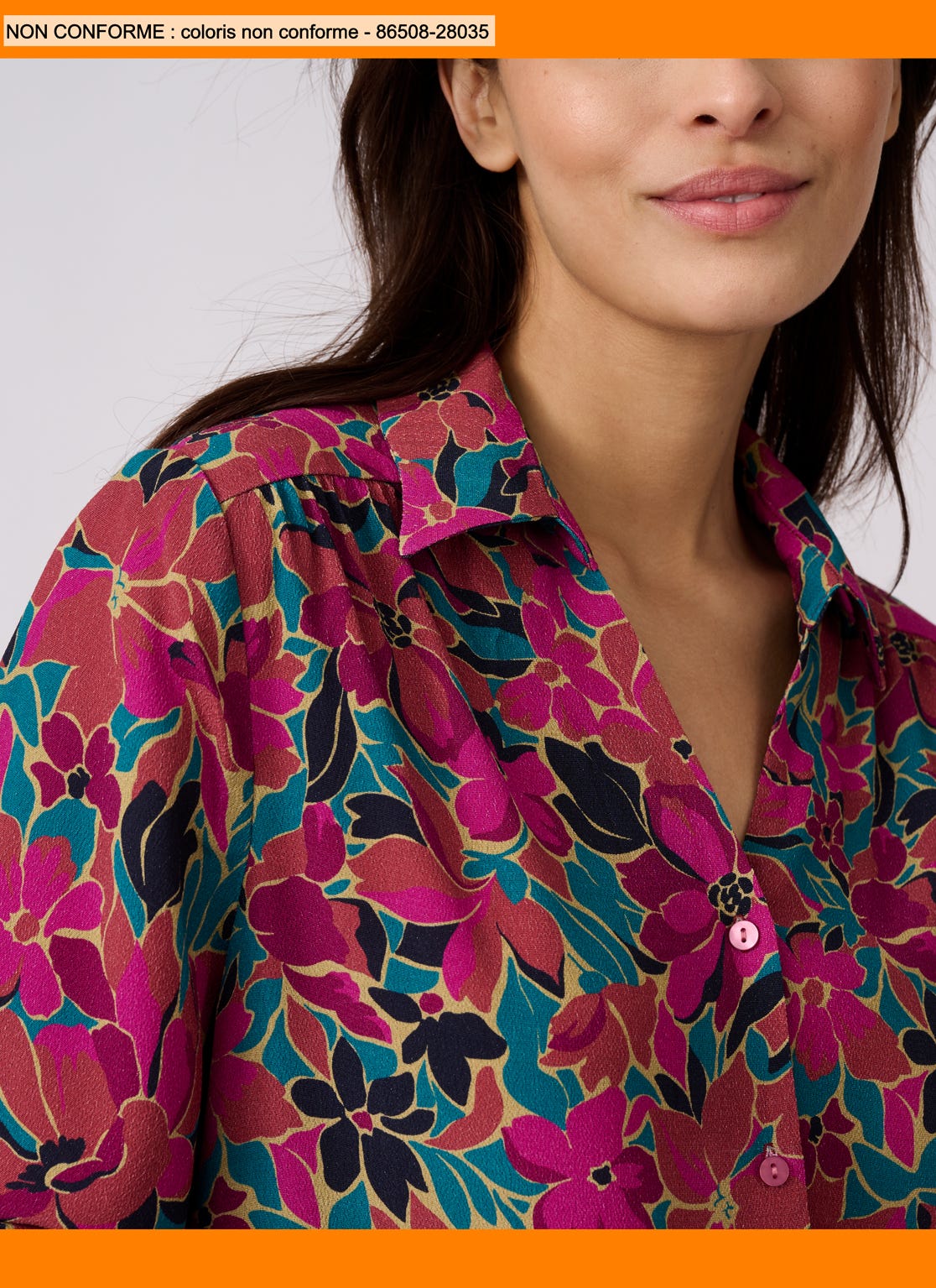 Printed Crêpe Shirt 
