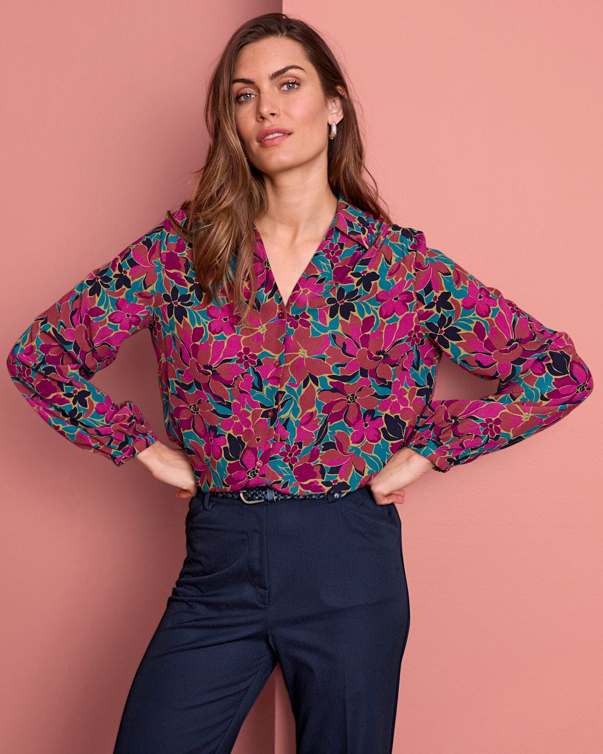 Printed Crêpe Shirt 
