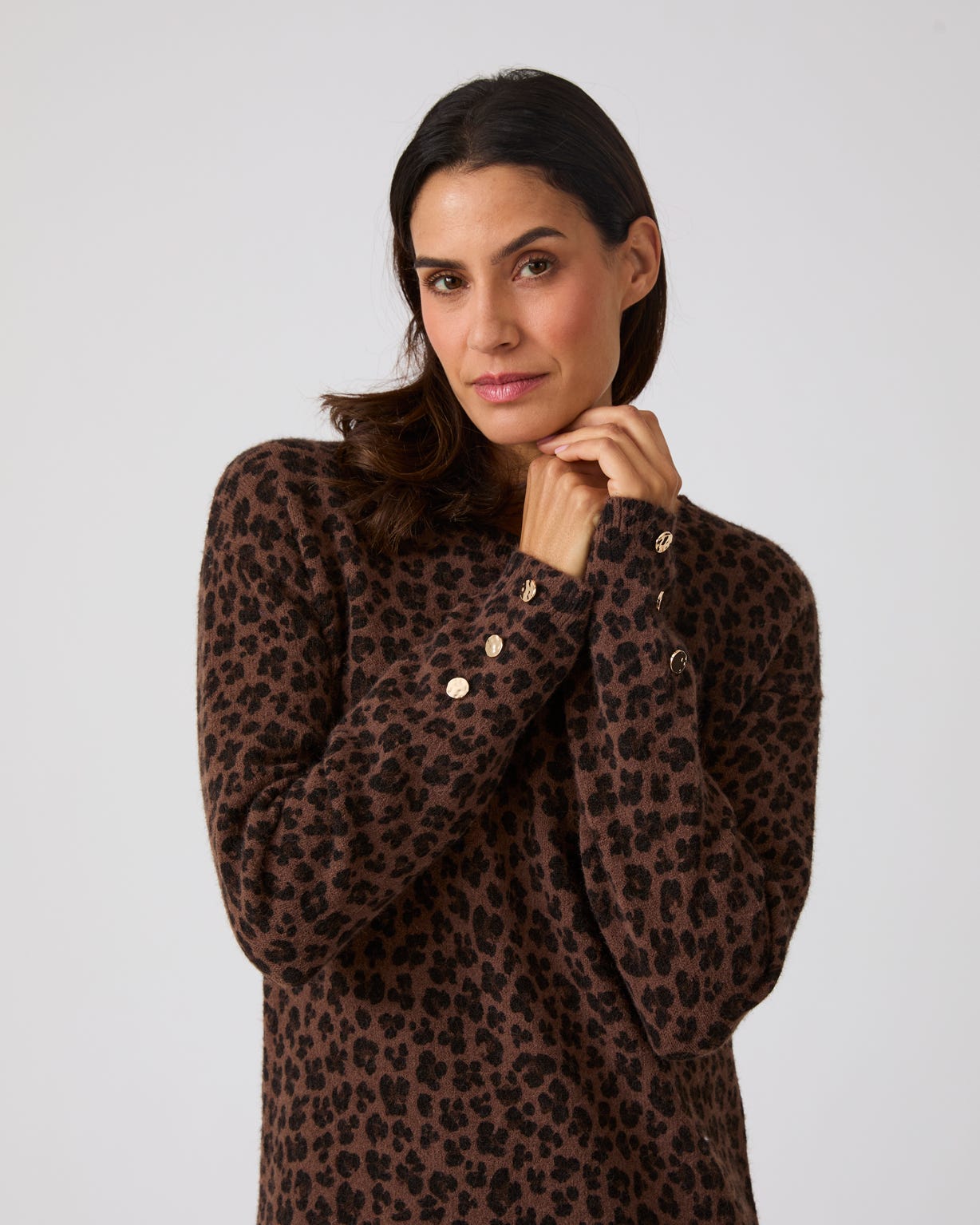 Thermolactyl Animal Print Knit Dress 