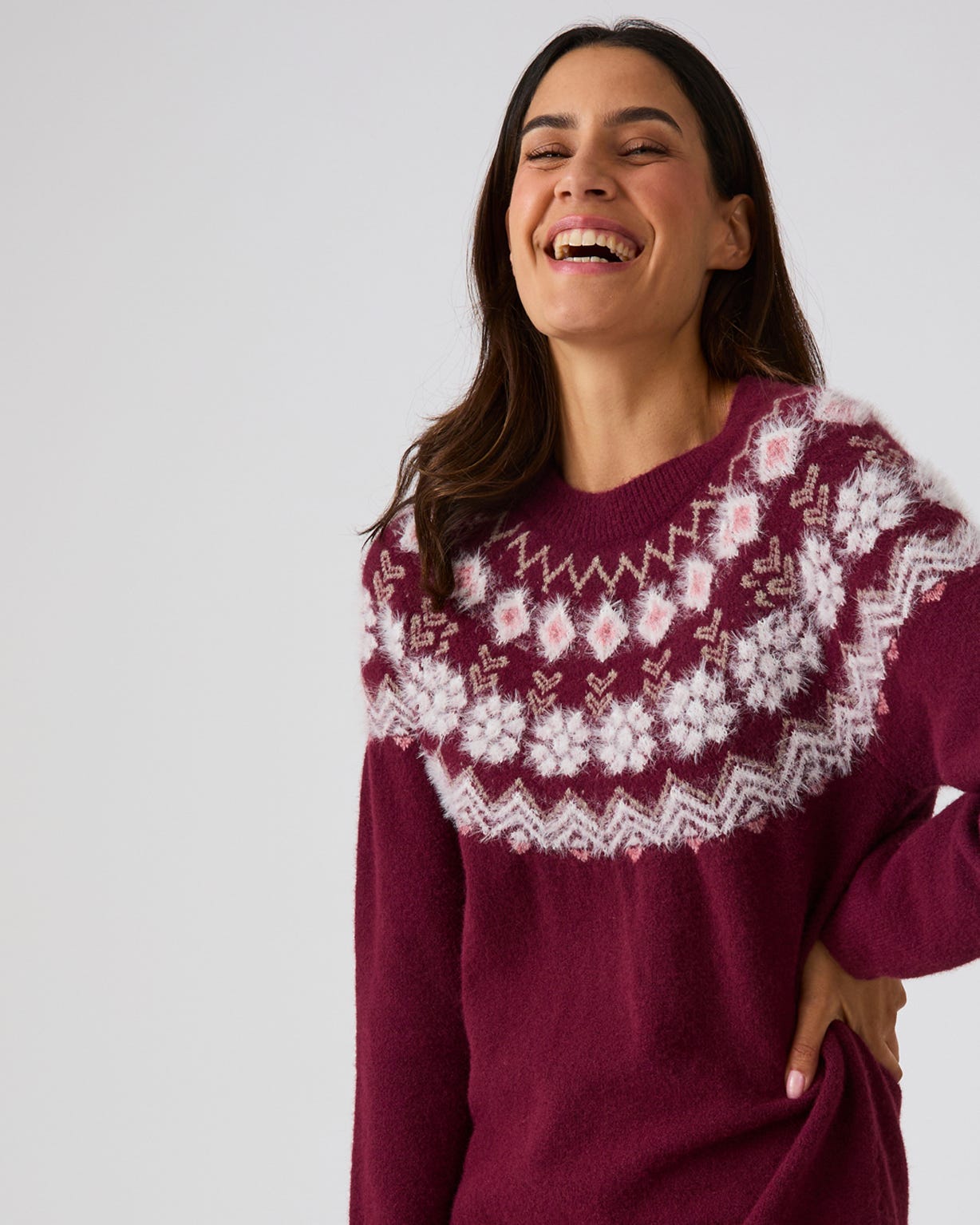 Thermolactyl Fair Isle Knit Dress 