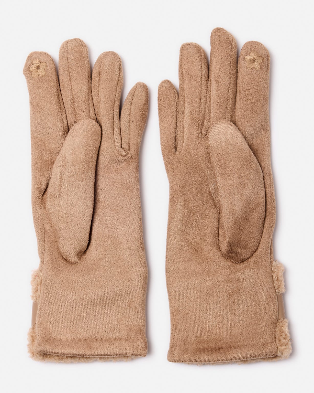 Faux Sheepskin Gloves 