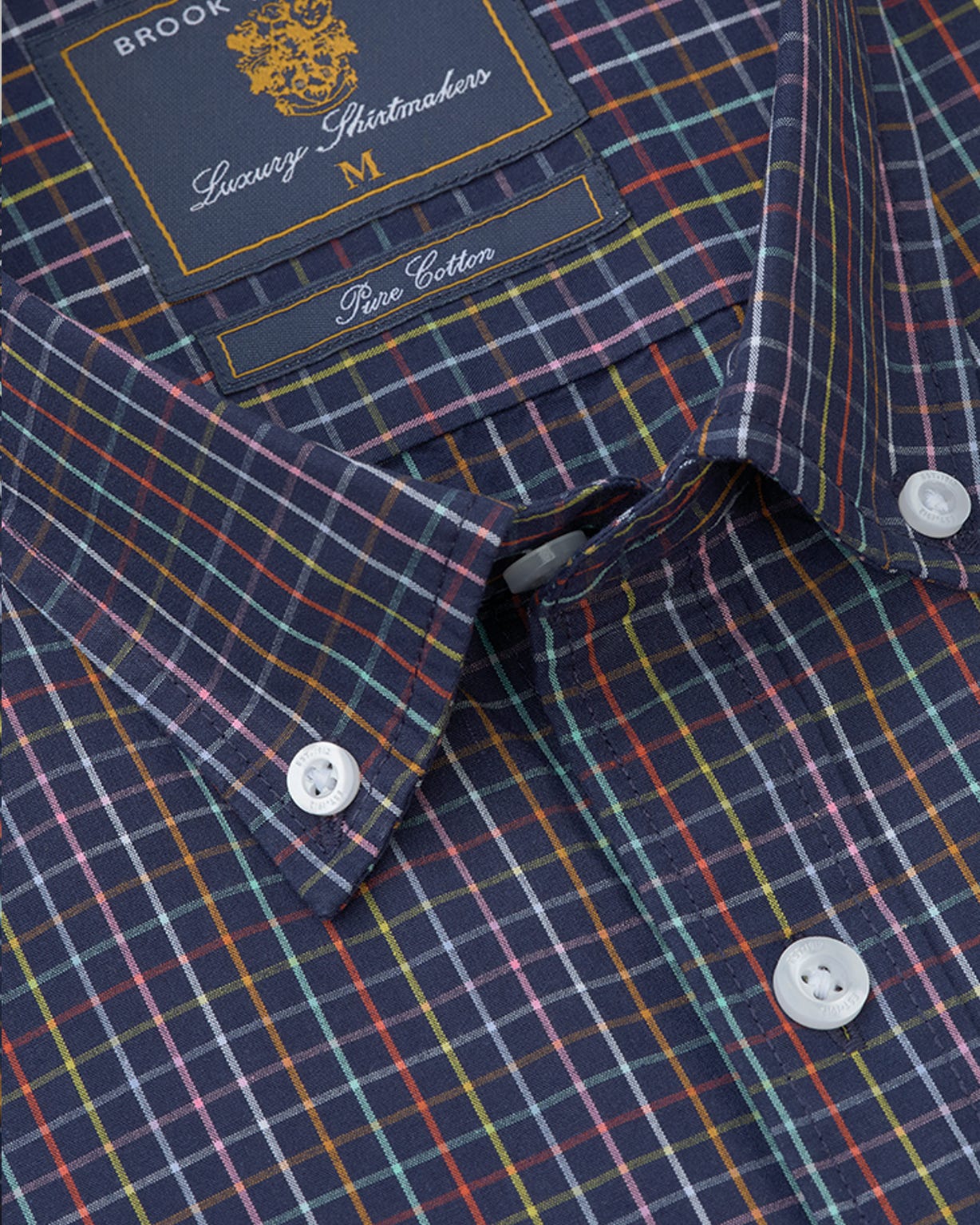 Brook Taverner Portofino Microcheck S/S shirt