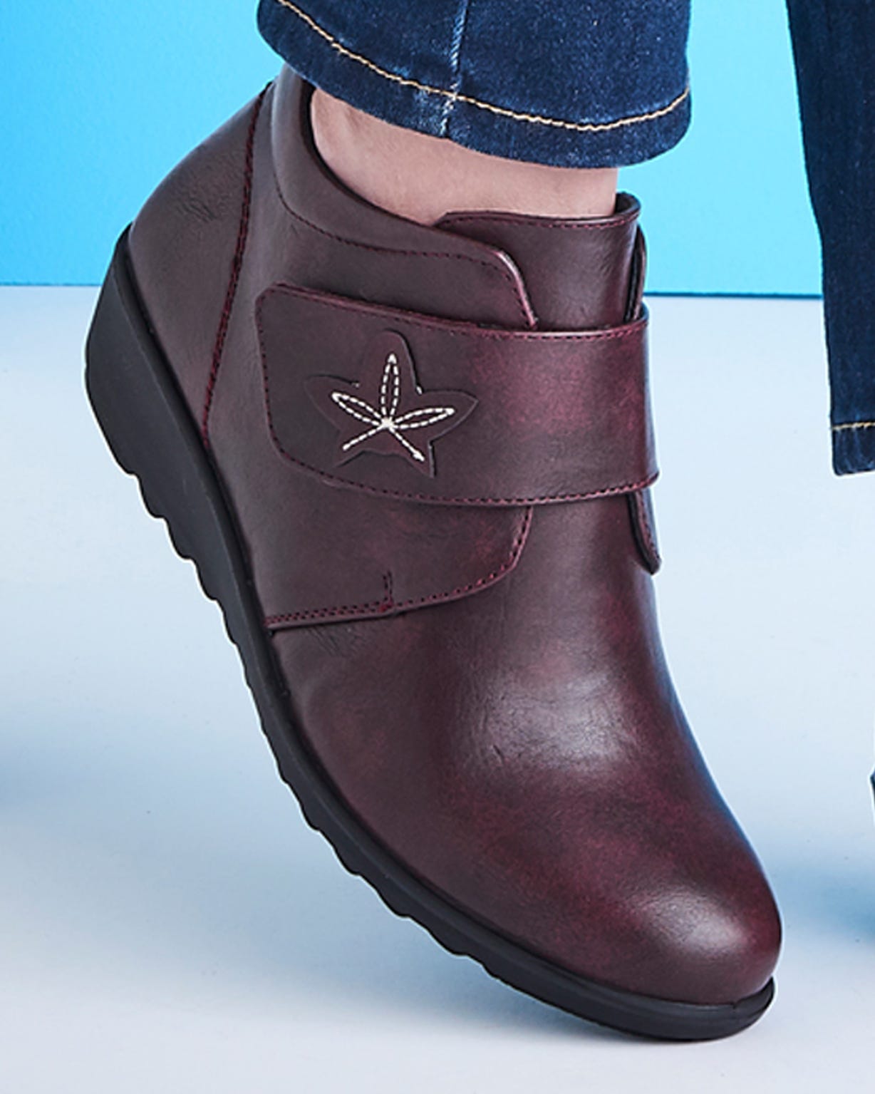 Cushion-walk Touch Fasten Boots 