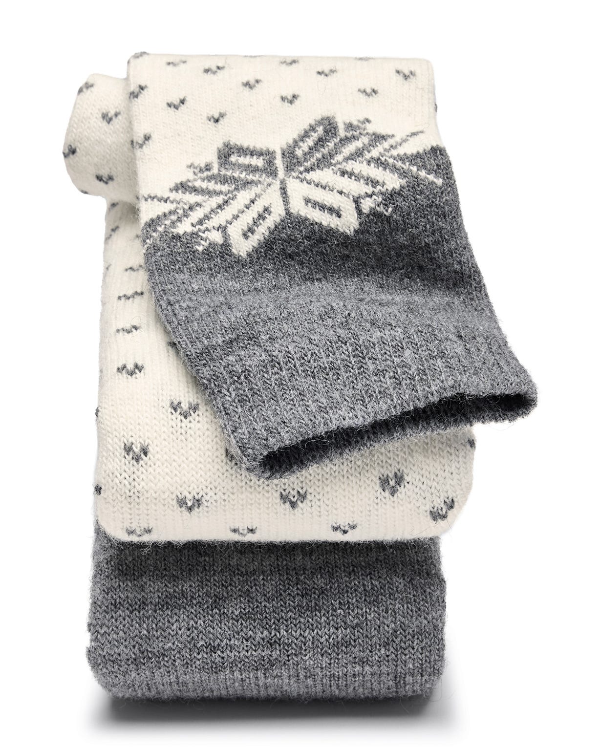 Pack of 2  Thermolactyl Fair Isle inspired Socks 