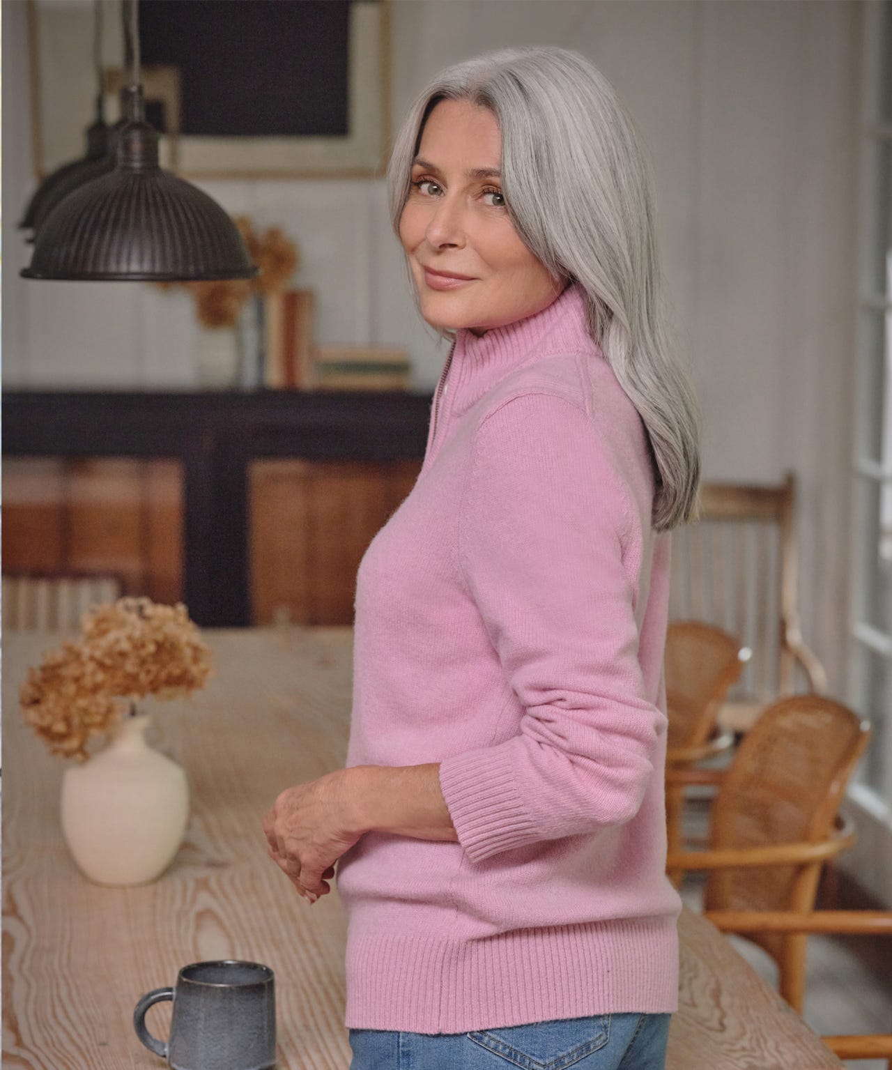 WoolOvers Wool Zip Through Cardigan 