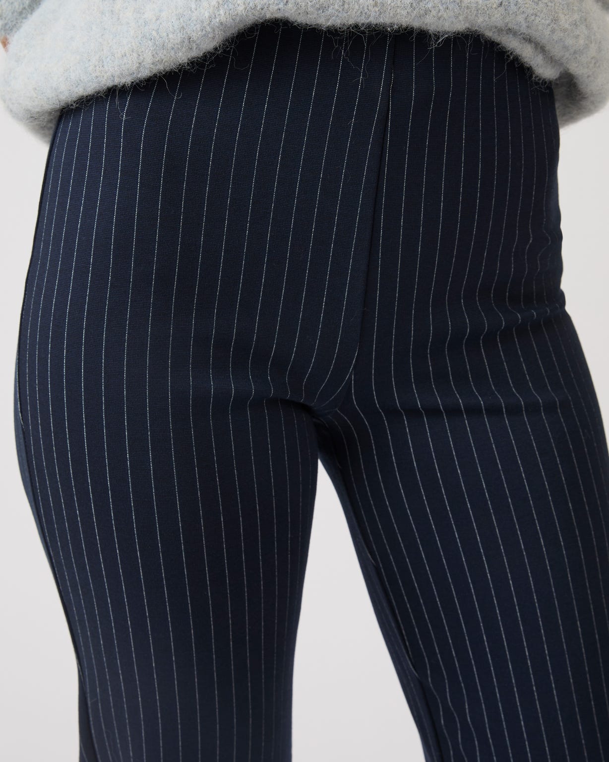 Ponte Straight-leg Pinstripe Trousers 
