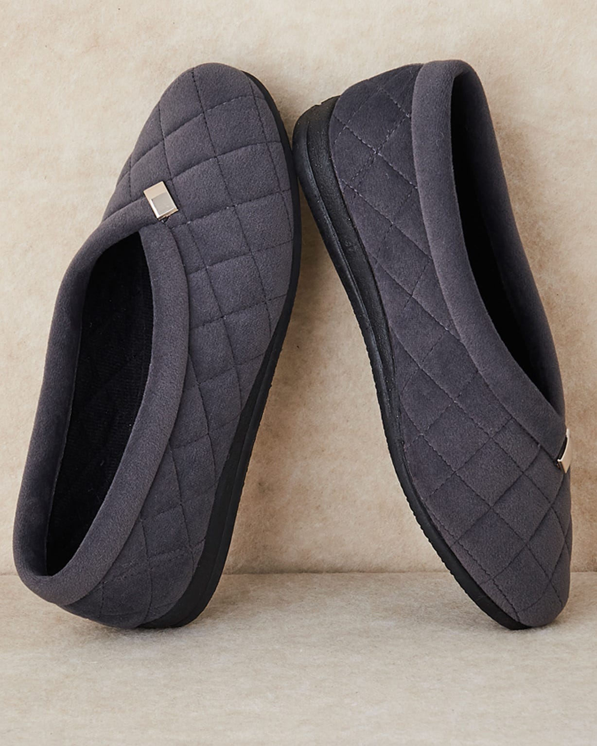 Quilted Ballerina Slippers 