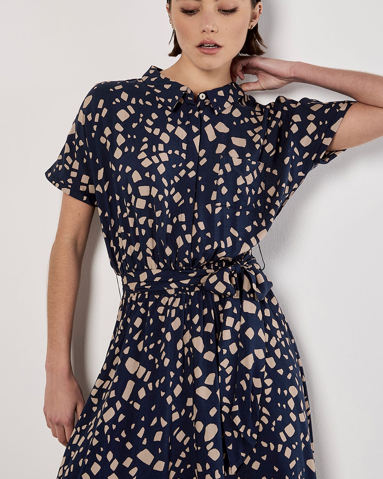 Apricot Midi Dress
