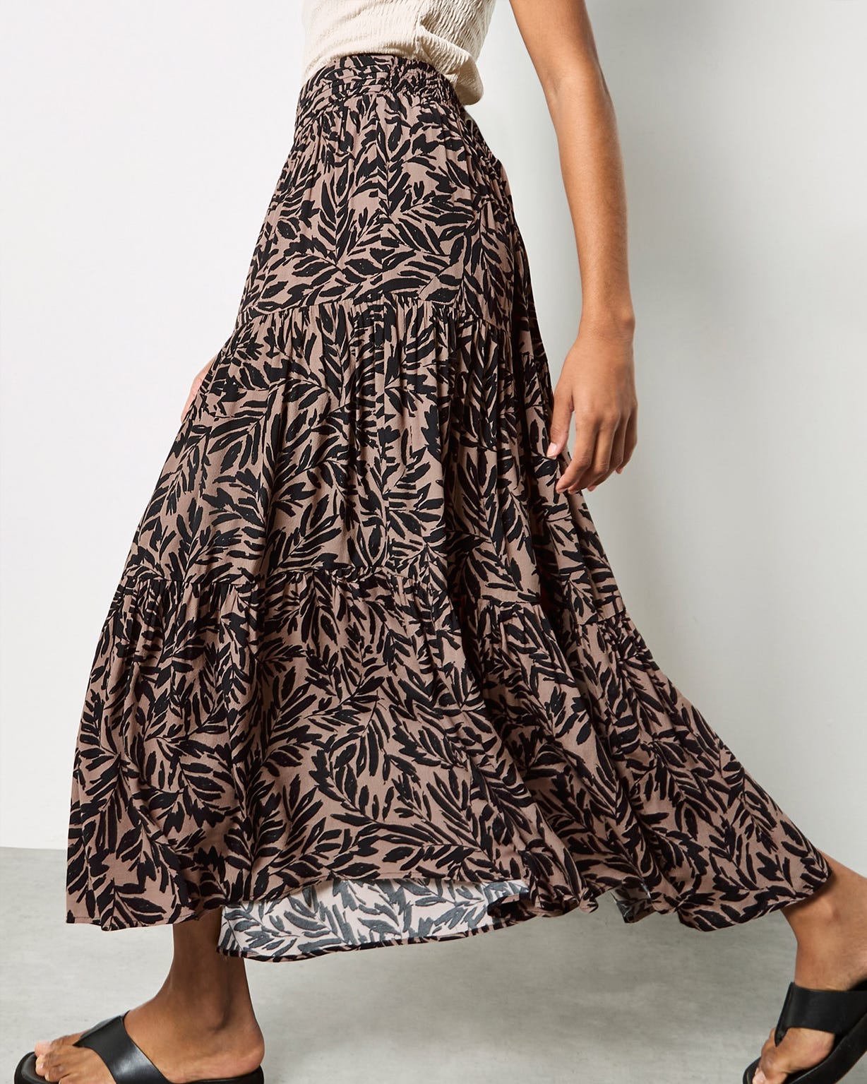 Apricot Midaxi Skirt