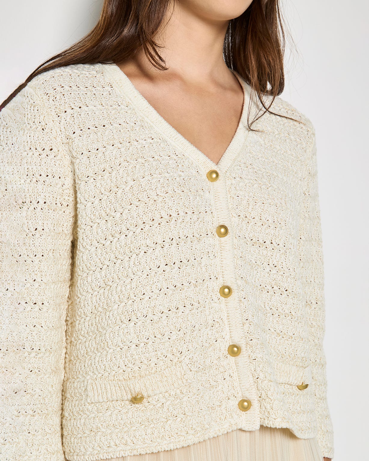 Apricot Classic Cardigan