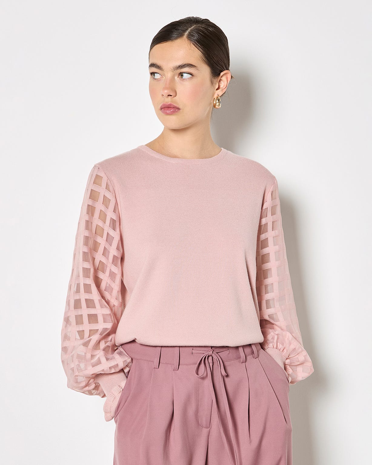 Apricot Detail Sleeved Jumper