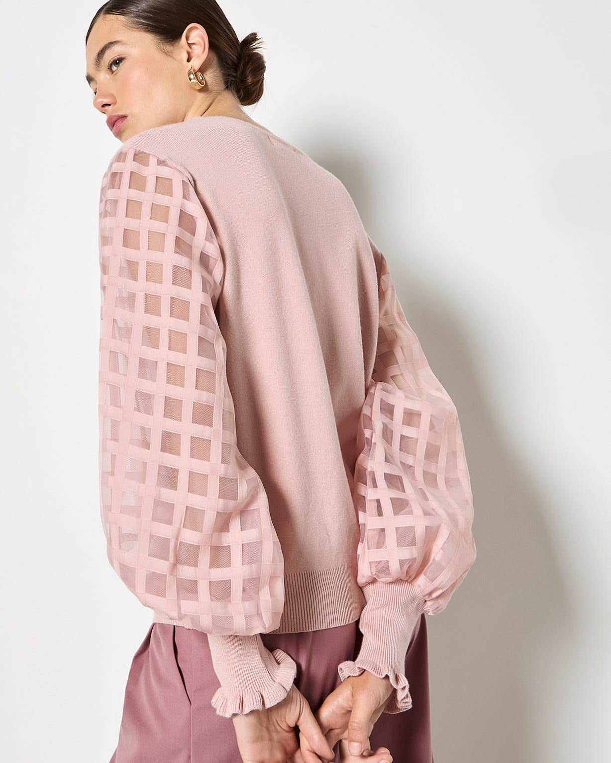 Apricot Detail Sleeved Jumper
