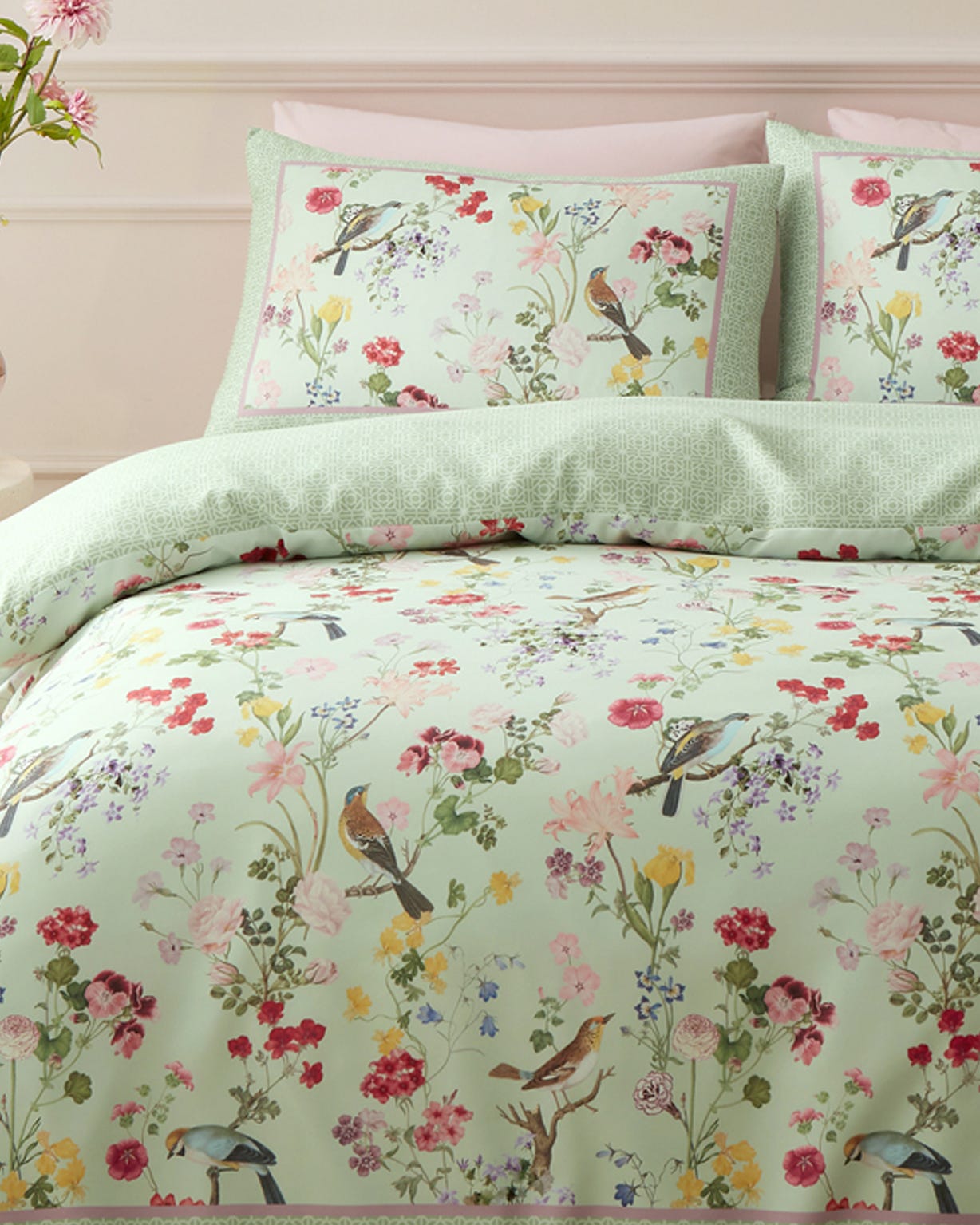 Catherine Lansfield Birds in Bloom Duvet Set 