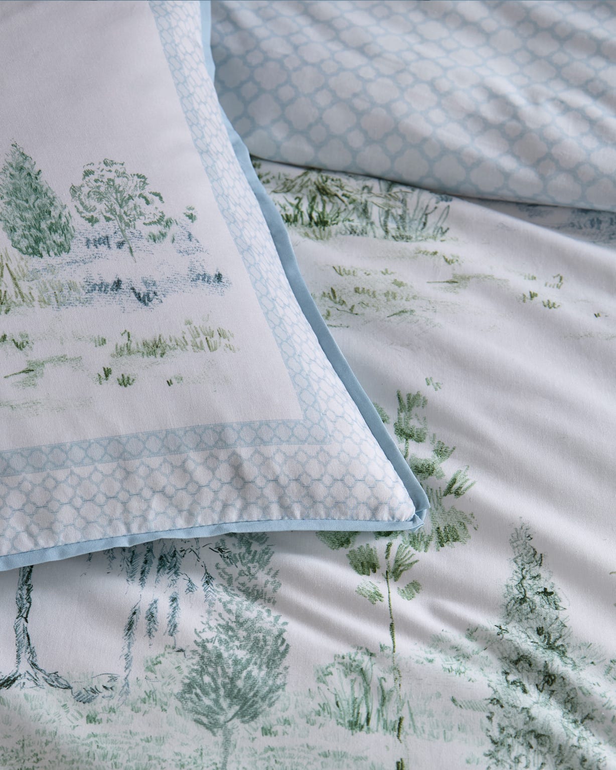 Willow Tree Scene Duvet Set 
