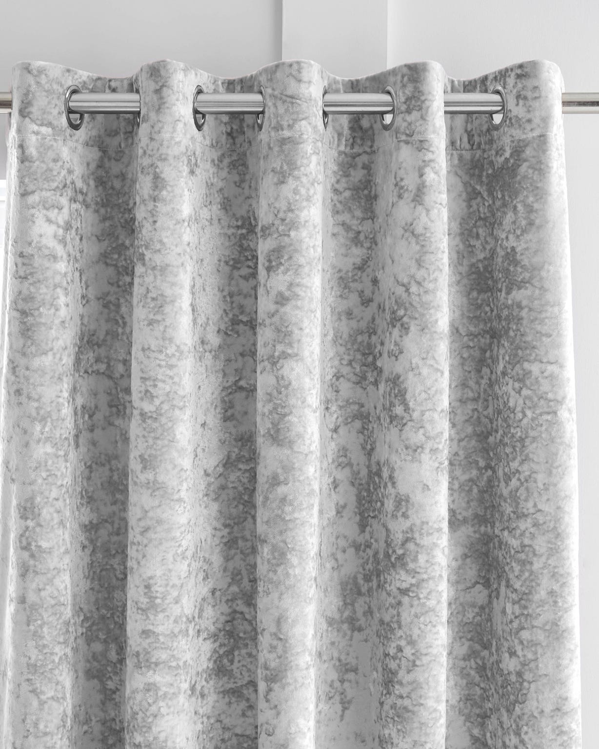 Catherine Lansfield Crushed Velvet Curtains 