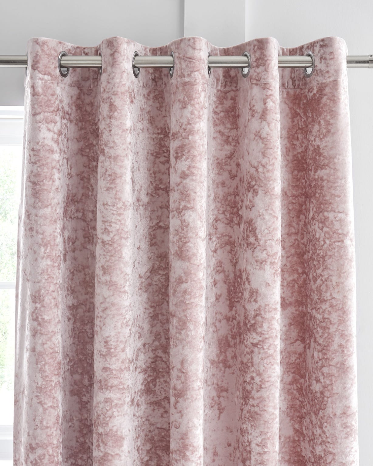 Catherine Lansfield Crushed Velvet Curtains 