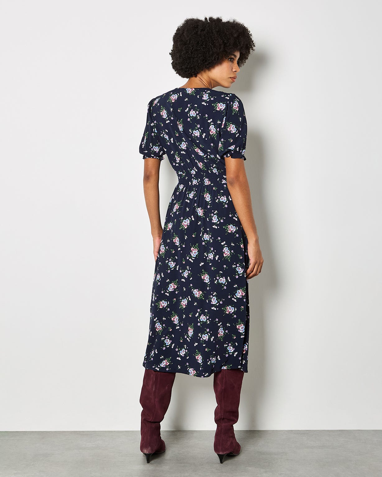 Apricot Midi Dress