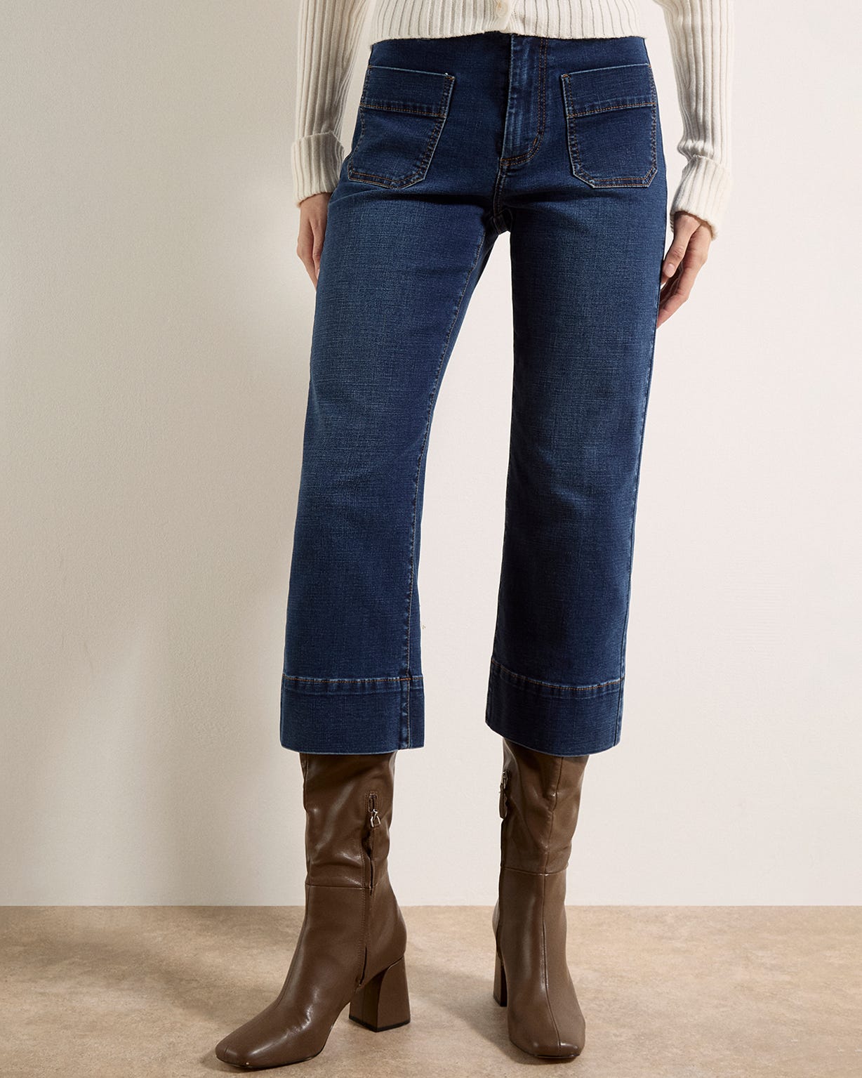Apricot Cropped Jean 