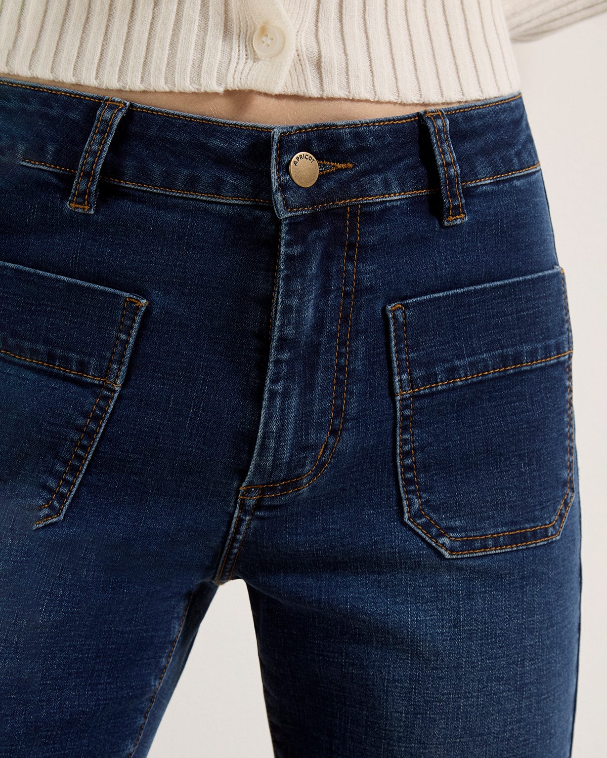 Apricot Cropped Jean 