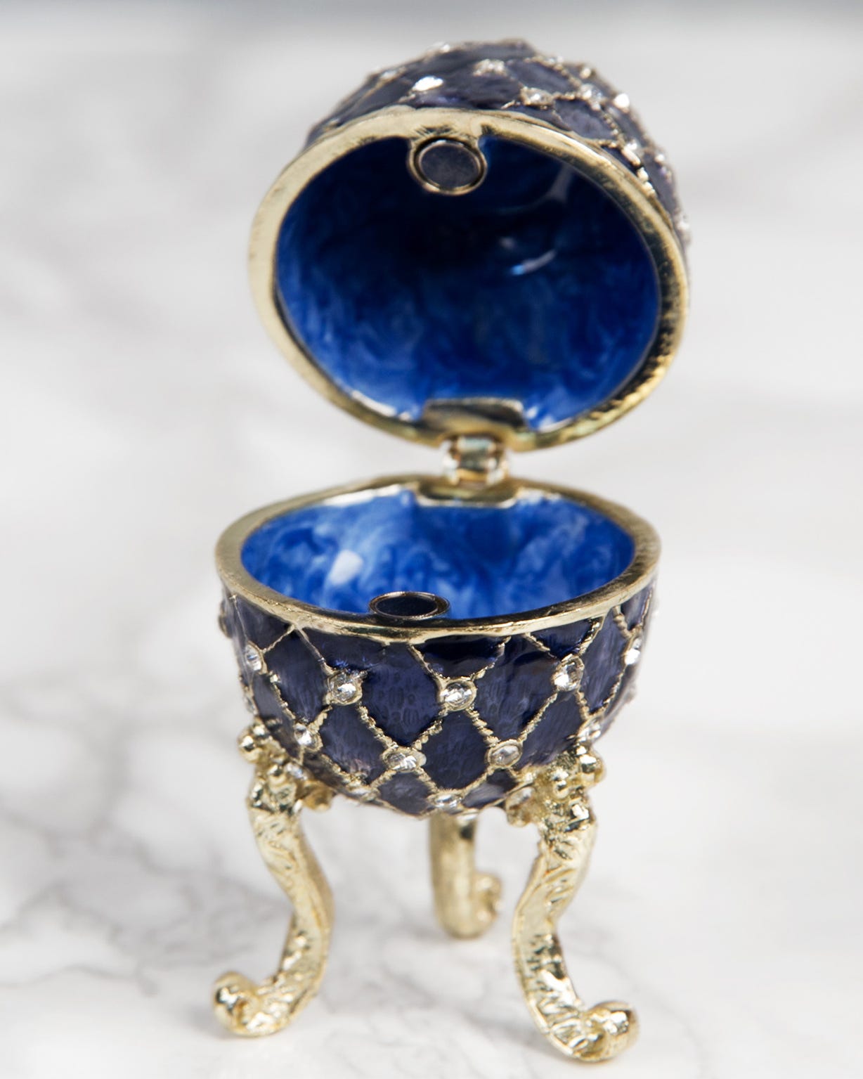 Treasured Trinkets Blue Egg 