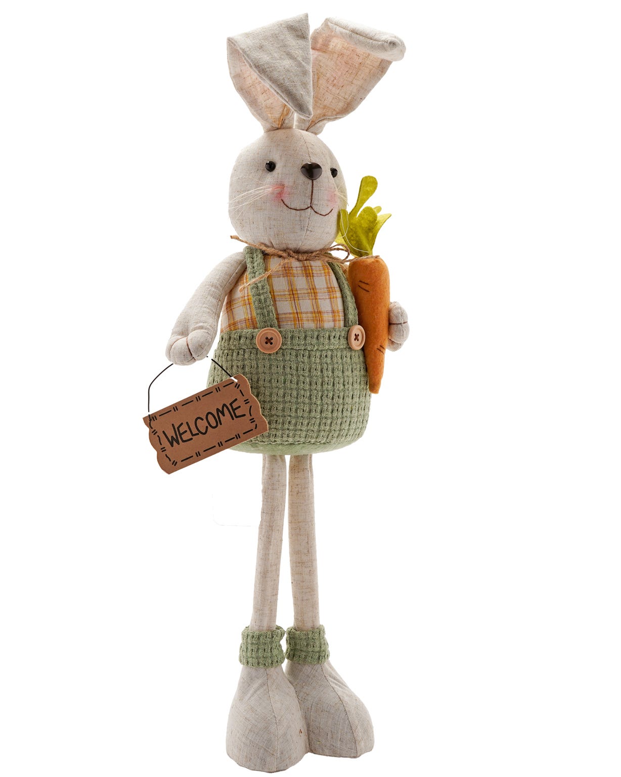 Eggs-traordinary Gifting Co Boy & Girl Bunny with Telescopic Leg 