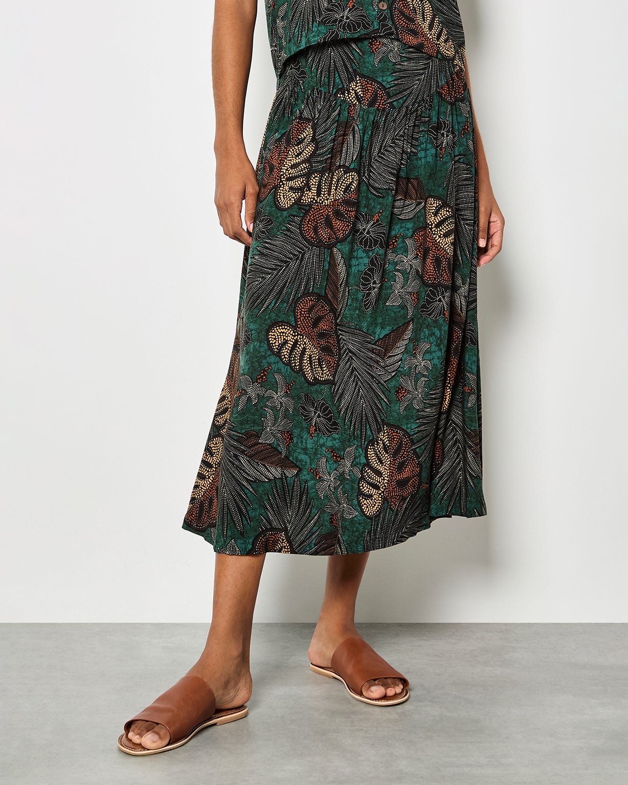 Apricot Tropical Skirt