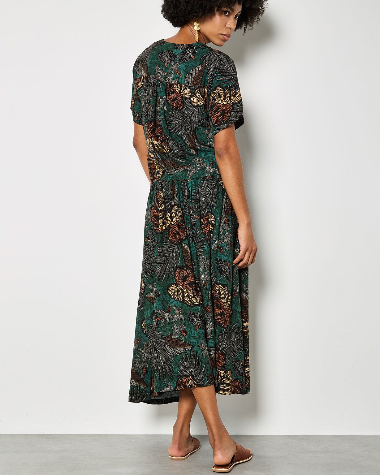 Apricot Tropical Skirt
