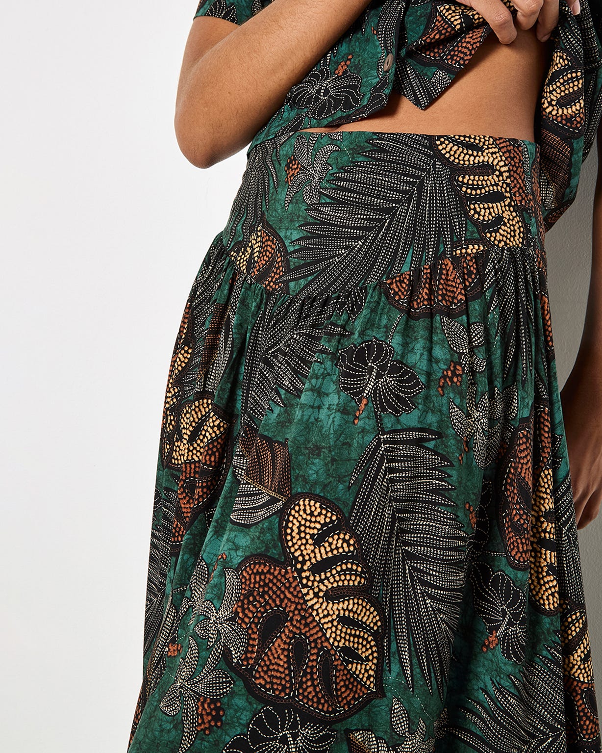 Apricot Tropical Skirt